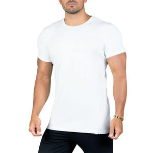 Camiseta de punto de bambú para entrenamiento, ropa deportiva atlética para gimnasio personalizada para hombre, estilo informal de Fitness activo - Product Image 4