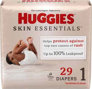Couches pour bébé Huggies Skin Essentials Douces, respirantes et douces pour les peaux sensibles - Product Image 2