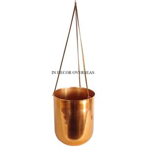 HIgh Standard Quality Galvanized Metal Made Round Shape Hot Selling Home Hotel Decorative <b>Hanging</b> <b>Planters</b> In Impressive Price - Product Image 3