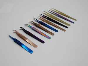 Pinzas para pestañas de acero inoxidable - Product Image 2