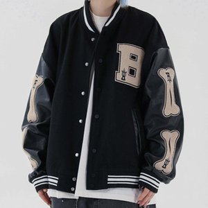 แจ็กเก็ตเบสบอลผ้าวูลสำหรับผู้ชายไซส์พิเศษ2025ออกแบบได้ตามที่ต้องการ - Product Image 6