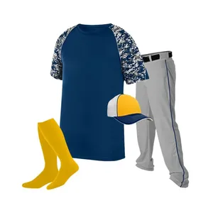 High Quality Custom Tackle Twill 100% Polyester <b>Baseball</b> Jersey Quick Dry Breathable Uniform Sportswear <b>Set</b> for Unisex Teams - Product Image 3