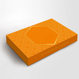 Cajas de embalaje de papel de postre dulce para dulces de galletas cuadradas plegables, cajas de comida de panadería dulce de diseño personalizado - Product Image 3
