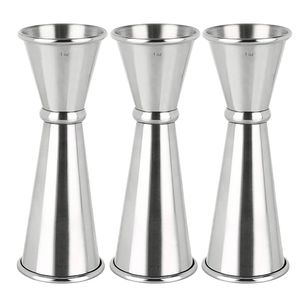 Verre à mesurer en acier inoxydable pour accessoires de bar barman tasses à mesurer verre à liqueur de vin en métal - Product Image 3