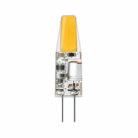 Ampoule LED G4 COB 1,7W 200LM sans scintillement, en plastique de haute qualité, AC/DC 12V, blanc chaud 2700K, pour maison, chambre et armoire