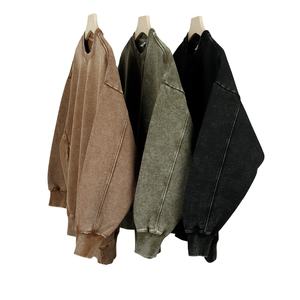 Sudadera de Cuello Redondo con Diseño Nuevo de Invierno 2026 para Hombre, Diseño con Bolsillo Lateral, Lavado Ácido de Alta Calidad, Ropa Deportiva Informal para Hombre - Product Image 1