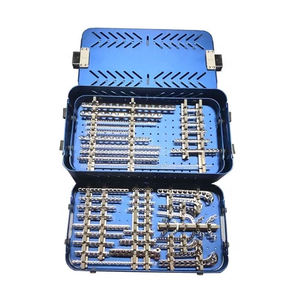 Kit d'implants orthopédiques vétérinaires, plaques de verrouillage, ensemble complet avec étui en acier inoxydable, approuvé CE, certifié ISO - Product Image 1