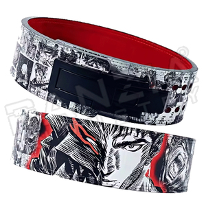 Ceinture d'haltérophilie en cuir de vachette Fitness motif Anime Gym puissance levier de levage ceinture 10 mm /13mm - Product Image 2