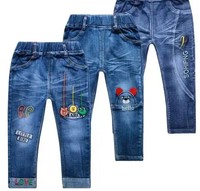 Jeans en denim stretch slim décontractés pour garçons, enfants et tout-petits
