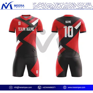 Top Trending Sportswear Uniforme de fútbol Impreso personalizado Nombre y número del jugador 100% Tela de poliéster Bajo MOQ Camiseta de fútbol para hombres - Product Image 4