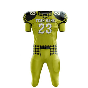 Venta caliente logotipo personalizado corto impreso peso ligero uniforme de fútbol americano 100% Material de poliéster ropa deportiva transpirable - Product Image 4