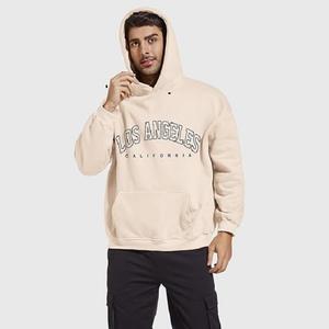 Sweat-shirt à capuche côtelé personnalisé pour homme, col rond classique, manches longues, imprimé numérique, poche, coupe régulière, hiver - Product Image 3