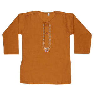 Ensemble Shalwar Qameez pour nouveau-nés garçons - Marron - Product Image 3