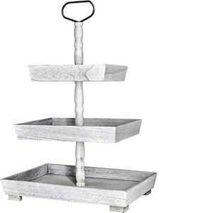 Plateau à Dessert en bois à 3 niveaux de haute qualité gâteau créatif moderne et pâtisseries support de service outils de gâteau - Product Image 4