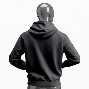 Sweat-shirt pour homme de qualité supérieure en tissu polaire, style streetwear hiphop uni, printemps, automne, hiver, ample, grande taille - Product Image 4