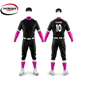 Customized Breathable Baseball Uniform Set with Custom Size & Logo Unisex Team <b>Training</b> Sportswear - Product Image 3