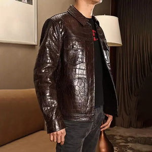 Veste universitaire vintage à capuche en cuir de vache véritable pour homme, personnalisable, avec toile tissée de haute qualité, couleur personnalisée - Product Image 4