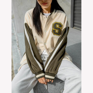 Baseball Letterman <b>Jacket</b> School Collage Wear Varsity <b>Jacket</b> Leather Sleeves Comfortable Fabric Women's <b>Jacket</b> - Product Image 6