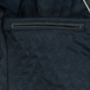 100% peau de vache cuir hiver manches longues hommes haute rue col rabattu avant Logo coupe-vent imperméable veste - Product Image 5