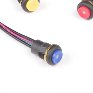 <strong>High</strong> <strong>Quality</strong> Round <strong>High</strong> Head <strong>Illuminated</strong> <strong>Light</strong> LDE Waterproof 16mm <strong>Push</strong> Button Switches with Potted Cable - Product Image 4
