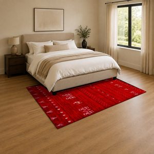 RUGS DEPOT LXDP-0979 Wholesale Black Charcoal Modern Vintage Digital Printed Machine Washable Chenille Area Rug Non <b>Slip</b> - Product Image 3