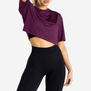 Camiseta Deportiva Corta para Mujer, Personalizada al por Mayor, de Alta Calidad, con Logotipo Personalizado, de Secado Rápido, de Algodón, al por Mayor para Mujer - Product Image 5