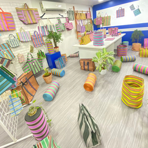 ถุงช้อปปิ้งทำจากพลาสติกโพลีโพรพิลีนรีไซเคิลแบบยั่งยืนเป็นมิตรกับสิ่งแวดล้อมทำจากอินเดียจำนวนมากรีไซเคิล - Product Image 1