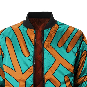 Meilleur fournisseur 2025 blouson bombardier à sublimation avec logo sur mesure pour hommes, blouson bombardier à coupe-vent à sublimation pour hommes - Product Image 4