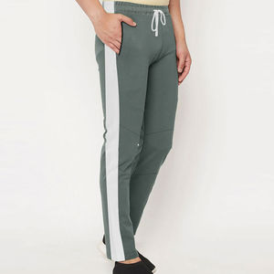 Wholesale OEM Service Men's Winter Casual Sweatpants-Eco-Friendly 100% Cotton Canvas Fleece Thickness <b>Elastic</b> Waist <b>Lace</b>-Up - Product Image 2