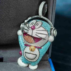 Collar con colgante de diamante de moissanita de forma elegante para regalo de cumpleaños de novia a los mejores precios de la India - Product Image 2