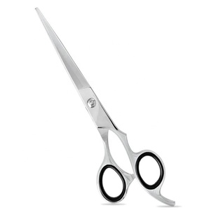 Tijeras Profesionales de Acero Inoxidable para Peluquería Canina con Cuchillas Afiladas, Tornillo Fijo, Anillo de Goma y Reposadactil para Recortar el Pelo de Mascotas - Product Image 1