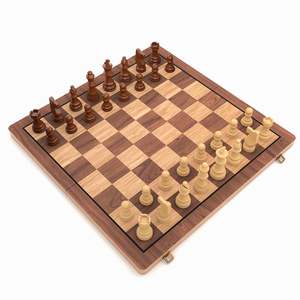 16 Inches Wooden Handcrafted Magnetic Chessboard Set Tournament Style <b>Chess</b> Set with Premium Build Magnetic Pieces <b>Chess</b> <b>Board</b> - Product Image 1