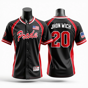 Maillots de softball uniformes de baseball personnalisés imprimés numériquement vêtements de sport en maille de haute qualité en polyester vêtements d'équipe respirants - Product Image 2