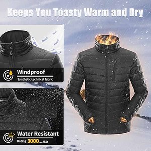 Chaqueta de Burbujas de Alta Calidad, Chaqueta Acolchada de Moda con Capucha Extraíble, Chaqueta Acolchada Impermeable - Product Image 2