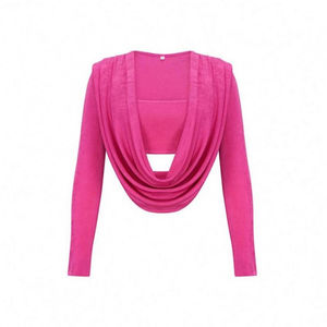 เสื้อครอปท็อปผู้หญิงเซ็กซี่ ปี 2026 แขนสั้น คอวี ลายพิมพ์ 3 มิติ ลายสก็อต ประดับลูกปัด สำหรับฤดูใบไม้ผลิและฤดูร้อน - Product Image 2