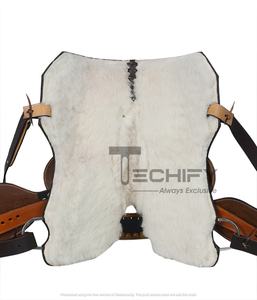 Selle de cheval western en cuir sculptée à la main, selle de ranch haut de gamme, équipement équestre - Product Image 2