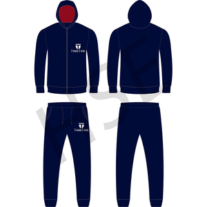 Ensemble survêtement 2 pièces Colorblock Sweat à capuche et jogging athlétique pour homme - Product Image 1