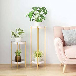 Soporte de uso multiusos para soporte de flores acabado en oro tamaño personalizado maceta interior jarrón soporte para decoración del hogar - Product Image 5