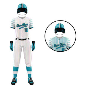 Nouvelle arrivée du meilleur fournisseur, uniforme de baseball confortable en tissu écologique, vêtements d'équipe pour adultes avec option de taille supérieure, style bouton - Product Image 4