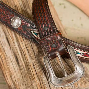 เข็มขัดหนังวัวสไตล์วินเทจคลาสสิกคุณภาพสูงกันน้ำสำหรับเด็กหนุ่มในชีวิตประจำวัน - Product Image 1