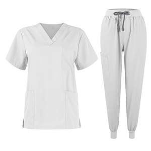 Nouveaux vêtements chirurgicaux unisexes à col en V à manches courtes à séchage rapide pour les infirmières hospitalières - Product Image 2