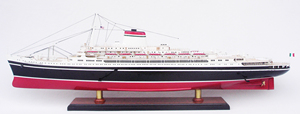 Modèle de bateau de croisière Cristoforo Colombo Doublure d'océan en bois fabriquée à la main pour la décoration de la maison Technique peinte - Product Image 4