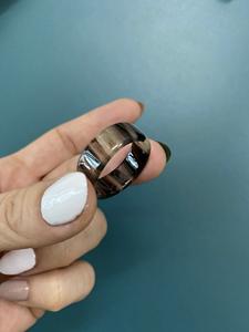 Bague en corne de buffle polie, bijoux pour fête, mariage, anniversaire, vente chaude, couleur corne naturelle - Product Image 3