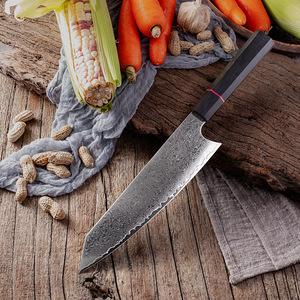 Venta al por mayor personalizado de alta calidad de acero de Damasco Chef cortar carne cuchillo de cocina de acero inoxidable con mango cuchillo para cocinar - Product Image 5