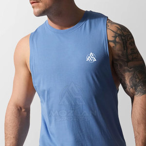 Fitness Clothing Quick Dry <b>Men</b> <b>Singlets</b> Cotton Polyester Made High Quality <b>Singlets</b> <b>For</b> <b>Men</b> - Product Image 2