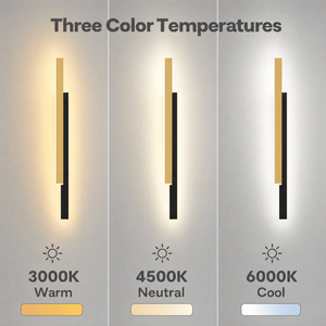 Modern 30W Acrylic LED <b>Wall</b> <b>Light</b> 80CM Linear CCT Selectable Indoor Gold Black For Living Room Bedroom Stairwell - Product Image 4
