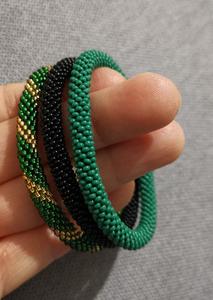 Bracelets de perles multicolores faits à la main sophistiqués nouvelle broderie de luxe à la mode élégance classique glamour - Product Image 6