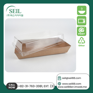 Best Buy Cantidad a granel Rectángulo hecho a mano de alta calidad Almacenamiento de alimentos Papel Kraft To-Go Contenedor Caja de 830ML () - Product Image 4