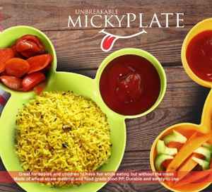 Assiette jetable en plastique en forme de Mickey Mouse, de qualité alimentaire, pour enfants, vaisselle écologique, assiette à compartiments pour bébé, pour fête, vente en gros - Product Image 2