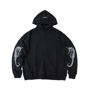 Etiqueta privada Etiquetas personalizadas Embalaje BAJO MOQ Moda urbana Ropa de calle Proveedor Loose Fit Algodón Pullover Sudaderas con capucha Sudadera - Product Image 1